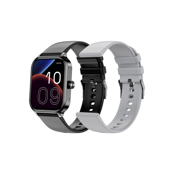 SPC Smartee Duo 3 Reloj Inteligente Smartwatch Pantalla Amoled 1.93" - Mas de 100 Modos Deportivos - Monitoreo de Salud - Resistencia IP68 - 7 Dias de Autonomia - Incluye 2 Correas - Color N