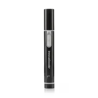 Innovagoods Trimpen Cortapelos para Nariz y Oreja - Velocidad 15000rpm - Inalambrico - Facil Limpieza - 1.4x11.3cm - Color Negro y Gris