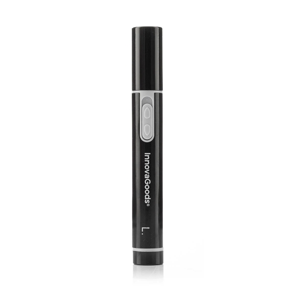 Innovagoods Trimpen Cortapelos para Nariz y Oreja - Velocidad 15000rpm - Inalambrico - Facil Limpieza - 1.4x11.3cm - Color Negro y Gris
