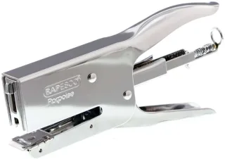 Rapesco Porpoise Grapadora Metalica de Tenaza - Hasta 40 Hojas con Grapas de 8mm - Grapas 26/6-8mm, 24/6-8mm - Grapado Cerrado