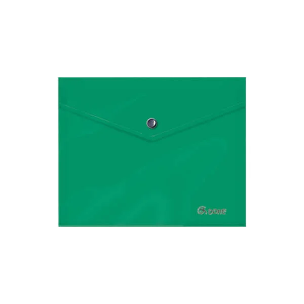 Dohe Sobre Portadocumentos A5 - Cierre de Broche - Polipropileno Opaco 150 Micras - Color Verde · Pack de 8 uds.