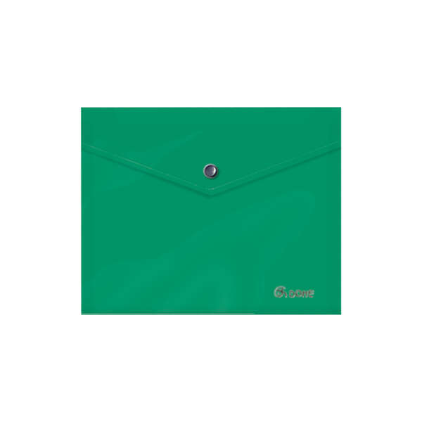 Dohe Sobre Portadocumentos A5 - Cierre de Broche - Polipropileno Opaco 150 Micras - Color Verde · Pack de 8 uds.