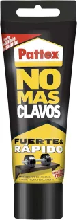 Pattex No Mas Clavos Tubo 250gr - Adhesivo de Montaje Extra-Fuerte - Elimina la Necesidad de Clavos y Tornillos - Ideal para Bricolaje y Reparaciones