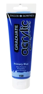 Daler Rowney Graduate Pintura Acrilica - Tubo de Plastico - 120ml - Color Azul Primario