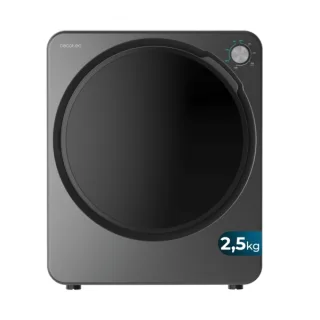 Cecotec Bolero DressCode Dry 3150V Dark Mini Secadora de Evacuacion 2.5kg - 950W - 6 Programas - Color Gris