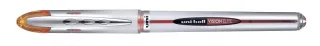 Uni-ball Vision Elite UB-200 Rollerball de Tinta Liquida - Punta de Bola 0.8mm - Sistema Antifugas para Viajes - Color Naranja · Pack de 12 uds.
