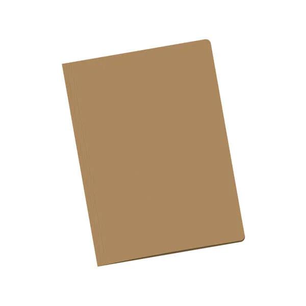 Dohe Pack de 50 Subcarpetas de Cartulina de 170gr A4 - Con Ranura para Fastener - Resistente y Duradera - Ideal para Organizar Documentos - Color Marron Claro