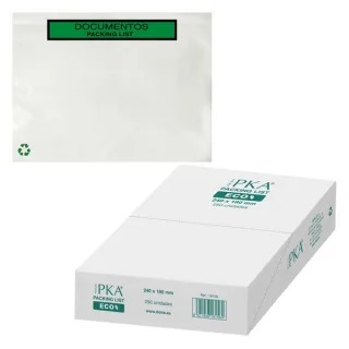 Dohe ECO Caja de 250 Sobres Autoadhesivos para Envio de Documentos 240x180mm - Packing List Especial Envios