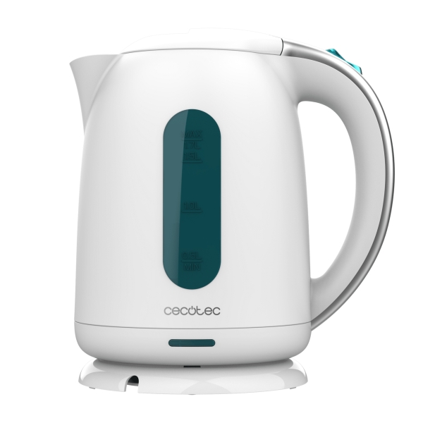 Cecotec Thermosense 180 White Hervidor de Agua de 1.7L - Potencia 2200W - Libre de BPA - Base 360º Independiente - Filtro Antical - Apagado Automatico - Color Blanco