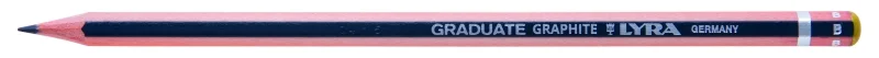 Lyra Graduate Lapiz de Grafito - Hexagonal - Graduacion B - Color Gris Oscuro · Pack de 12 uds.
