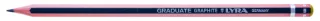 Lyra Graduate Lapiz de Grafito - Hexagonal - Graduacion B - Color Gris Oscuro · Pack de 12 uds.
