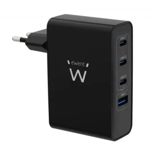 EWENT Cargador Gan Fast 100W 4 USB