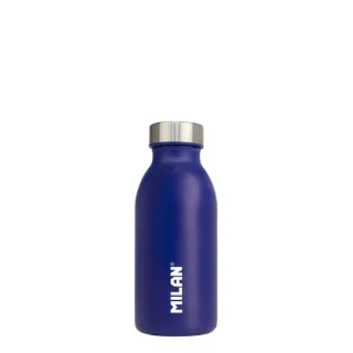 Milan Serie Acid Botella Isotermica 0.35L - Doble Pared de Acero Inoxidable - Liquidos Calientes hasta 12h, Frios hasta 24h - Color Azul