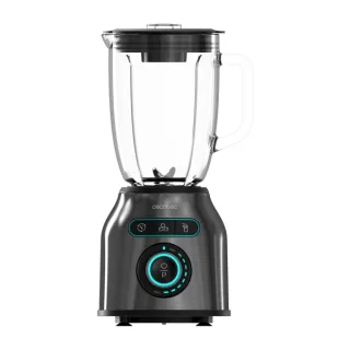 Cecotec Power Black Titanium 2200MAX Smooth Batidora de Vaso - 2200W - Capacidad 1.75L - Cuchillas de Titanio - Turbo - Funcion de Smoothie - Autolimpieza - Color Negro