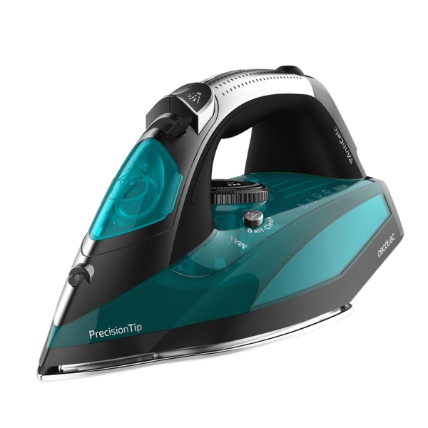 Cecotec Fast and Furious 5020 Force Plancha de Ropa - 2600W - Vapor Continuo 60g/min - Golpe de Vapor 210g/min - Suela Ultradeslizante - Sistema Antigoteo - Punta de Precision - Color Negro