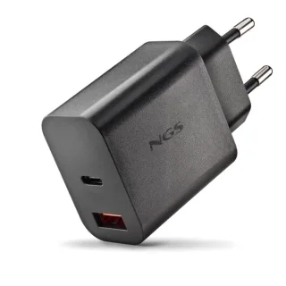 NGS CARGADOR GAN ULTRARAPIDO 30W USB-C+ USB-A