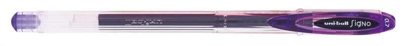 Uni-ball Signo UM-120 Boligrafo de Tinta Gel - Punta de Bola 0.7mm - Tinta Resistente al Agua y Luz - Color Violeta · Pack de 12 uds.