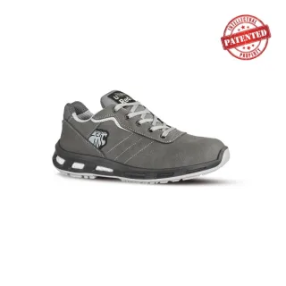 Upower Ring S ESD Calzado de Seguridad Bajos - Talla 38 - Cuero Nubuck, Puntera de Aluminio, Suela PU/PU, Hidrofugos, Antiarrugas, Antideslizantes, Proteccion S3S CI FO SR - Color Gris
