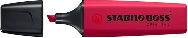 Stabilo Boss Naturecolors Wildflower Edition Marcador Fluorescente - Trazo entre 2 y 5mm - Tinta con Base de Agua - Color Rojo Borgoña · Pack de 10 uds.