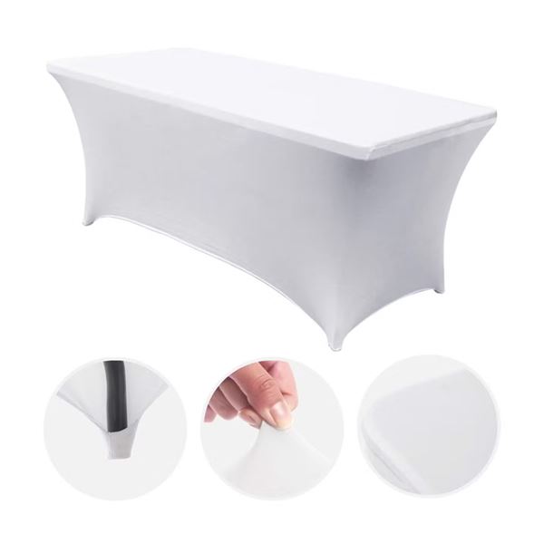 Sungarden Funda Para Mesa de Resina 240x74x74cm - Color Blanco