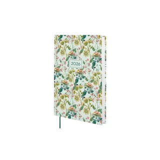 Finocam Dynamic Porto Design Agenda en Catalan - Anual 2026 - Tapa Dura - Formato Y10 - 145x23x210mm - 1 Dia por Pagina - Tematica de Flores