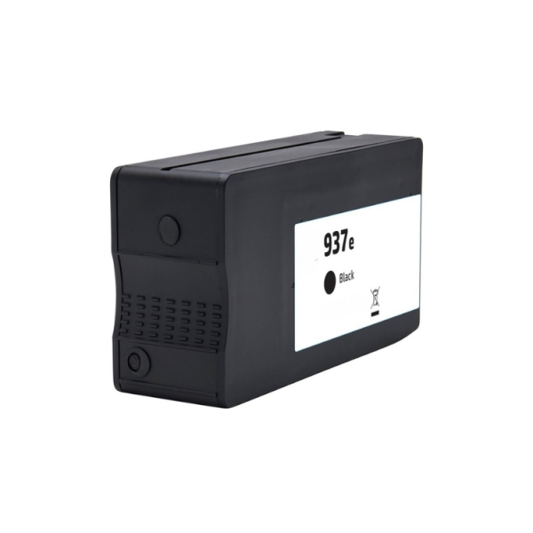 Generico HP 937e XL Negro Cartucho de Tinta Pigmentada - Reemplaza 4S6W9NE/4S6W5NE (Chip reforzado contra actualizaciones)