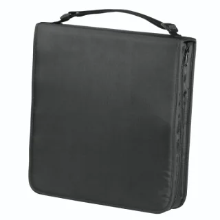 Hama Antistatic Archivador de Nylon para 160 CDs/DVDs - Fundas de Poliester - Proteccion contra Cargas Electrostaticas - 30.4x33.5x6.8cm - Color Negro