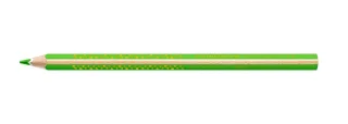 Staedtler Jumbo Noris 128 Lapiz Triangular de Color - Mina de 4mm - Resistencia a la Rotura - Diseño Ergonomico - Color Verde Claro · Pack de 12 uds.