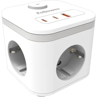 Fellowes Cubo Multienchufe USB Blanco