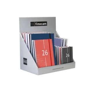 Finocam Pack de 25 Agendas Surtidas en Catalan - Anual 2026 - Semana Vista - Color Surtidos
