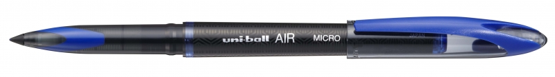 Uni-ball AIR MICRO UBA-188-M Rollerball - Punta de Acetato Plastico 0.5mm - Tinta Pigmentada Resistente al Agua y Luz - Color Azul · Pack de 12 uds.