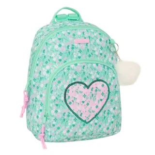 Safta Cuore Mini Mochila - Bolsillo Frontal - Tirador Doble - Bolsillo Interior Seguro - Bolsillo Trasero con Cremallera - Hombreras Ajustables - Asa Superior - 9.75L - 250x130x300mm - Color