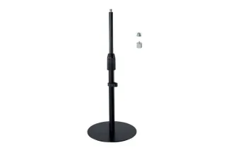 Kensington A1010 Soporte de Sobremesa Telescopico para Microfonos de Videoconferencia, Camaras Web y Sistemas de Iluminacion - Extensible de 305 a 483mm - Organizacion de Cables - Base Antid