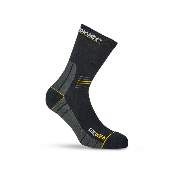 Upower Sturdy Calcetines de Trabajo Tecnicos - Talla L - Comodidad y Alto Rendimiento, Tecnologia PowerFit, Compresion Gradual, Antifatiga, Soporte Tobillos, Ventilacion, Refuerzos Cordura -