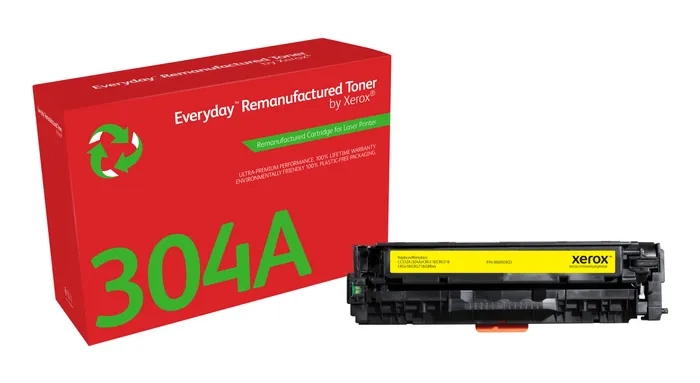 Xerox Everyday HP CC532A Amarillo Cartucho de Toner Remanufacturado - Reemplaza 304A