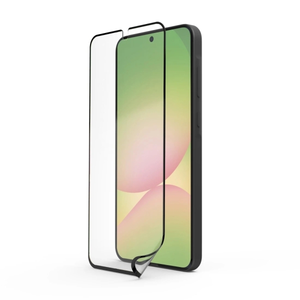 Hama Super Hybrid Protector de Pantalla para Samsung Galaxy A56 5G - Antihuellas - Flexiglas rPET - Grado de Dureza 9H - Proteccion D3O - Color Transparente