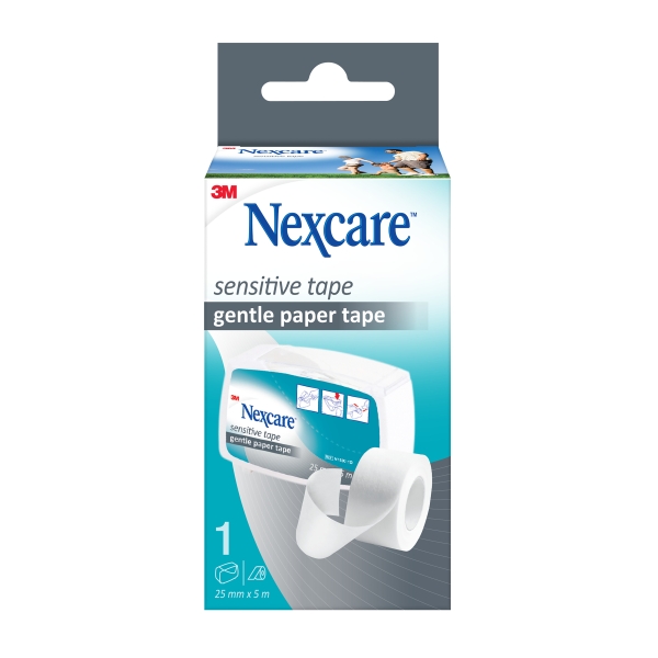 Nexcare Sensitive Esparadrapo - 25mm x 5m - Color Blanco