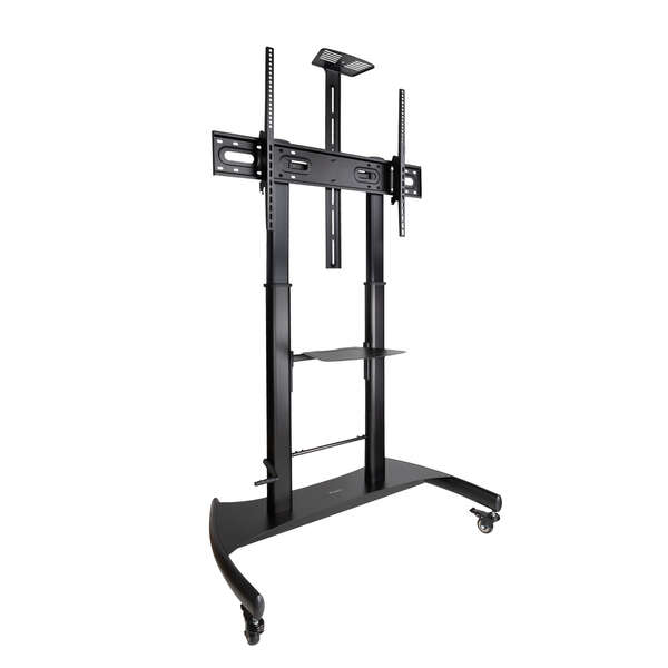 Tooq Ares Soporte de Suelo con Ruedas con Regulacion de Altura para Pantallas 60"-100" - Color Negro