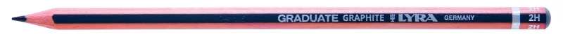 Lyra Graduate Lapiz de Grafito - Hexagonal - Graduacion 2H - Color Gris Oscuro · Pack de 12 uds.