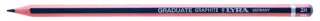 Lyra Graduate Lapiz de Grafito - Hexagonal - Graduacion 2H - Color Gris Oscuro · Pack de 12 uds.