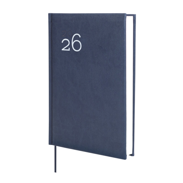 Finocam Dynamic Milano Agenda Profesional - Anual 2026 - Tapa Dura Acolchada - Formato Y10 - 143x29x210mm - 1 Dia por Pagina - Color Azul