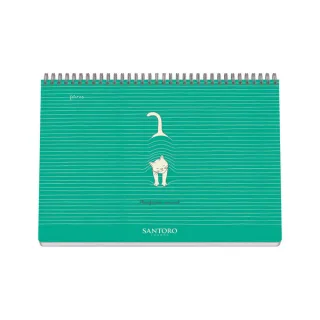Dohe Santoro Felines Planificador Perpetuo Espiral Wireo Tapa Semirigida - Encuadernacion Horizontal Tamaño A4 - Interior Semana Vista 64 Hojas - Hojas Impresas a 2 Colores