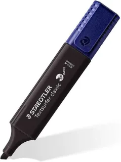 Staedtler Textsurfer Classic 364 Vintage Marcador Fluorescente - Punta Biselada - Trazo entre 1 - 5mm - Tinta con Base de Agua - Color Negro · Pack de 10 uds.