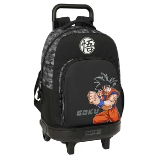 Safta Dragon Ball Mochila con Carro - Extraible - Bolsillo Frontal - Portabotellas - Tirador Doble - Hombreras Acolchadas - Asa Acolchada - Tarjeta ID - Base Reforzada - 330x220x450mm - Colo