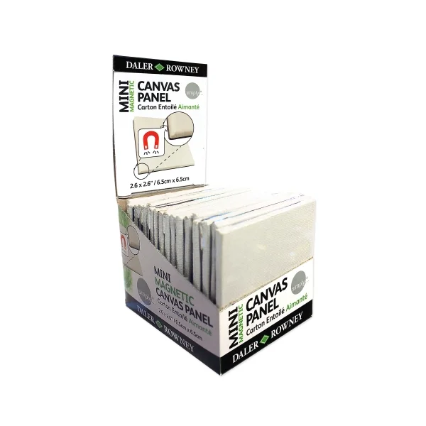 Daler Rowney Simply Lienzo Mini - 250g - Magnetico - 6.35x6.35cm -Color Blanco