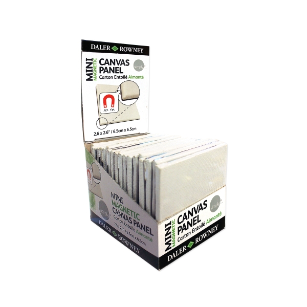Daler Rowney Simply Lienzo Mini - 250g - Magnetico - 6.35x6.35cm -Color Blanco