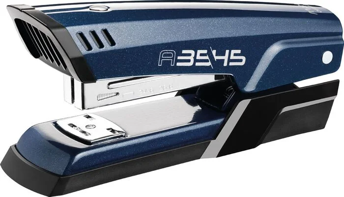 Maped Half Strip A-3545 Grapadora Metalica de Sobremesa - Hasta 25 Hojas a la Vez - Admite Grapas 24/6 y 26/6 - Grapado Abierto y Cerrado - Color Azul