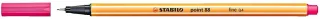 Stabilo Point 88 Rotulador de Punta Fina de Fibra - Trazo de 0.4 mm - Tinta con Base de Agua - Color Rosa · Pack de 10 uds.