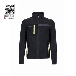 Upower Venus Sudadera Polar con Cremallera - Talla 2XL - Alta Transpirabilidad, Acabados Hot Press, Tres Bolsillos, Proteccion DPI1 - Color Negro Carbon