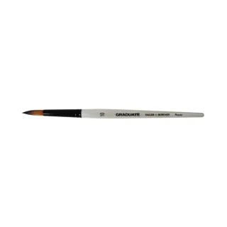 Daler Rowney Graduate Pincel Multitecnica - Pelo Sintetico - Mango Corto - Redondo Nº10 · Pack de 3 uds.